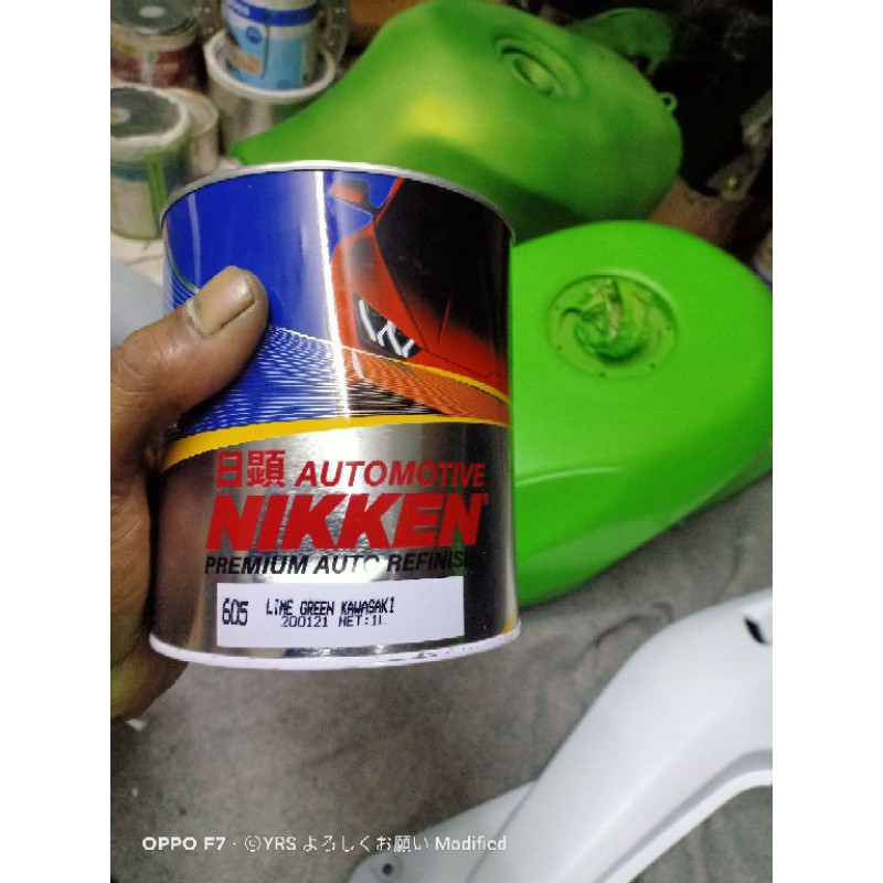 Cat Hijau Muda Solid Kawasaki Ninja R RR old Rr new