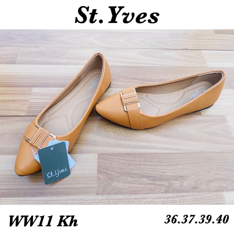 sepatu flat st yves htm khaki