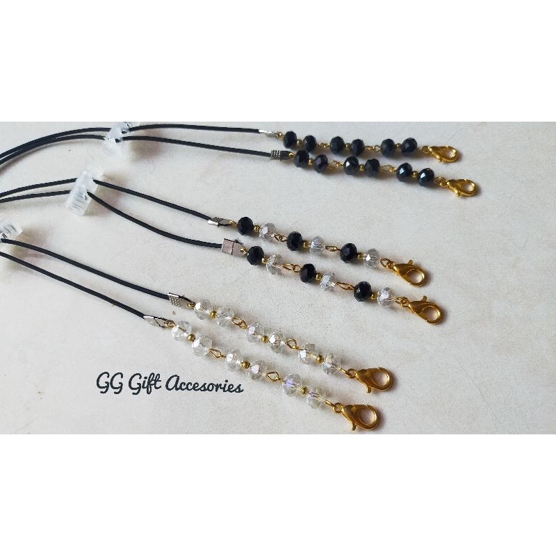 Konektor Masker Kristal/ Tali Masker Hijab/ Konektor Masker Terbaru