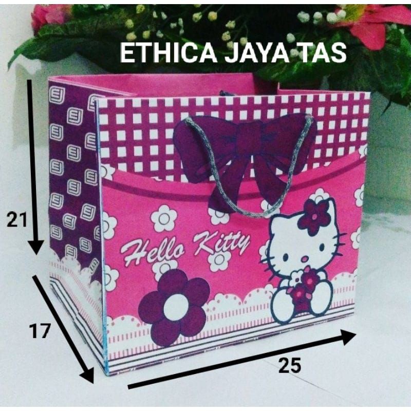 tas kertas /paperbag bento karakter/tas ulang tahun