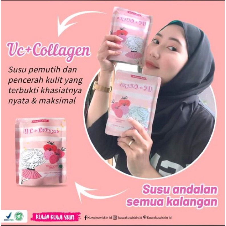 Terlarisss Minuman susu pemutih badan ORIGINAL HALAL MUI( UC PLUS COLLAGEN )