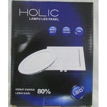 Lampu LED Panel Downlight 6w Bulat Terang Bergaransi Kualitas OK HOLIC ***TOP