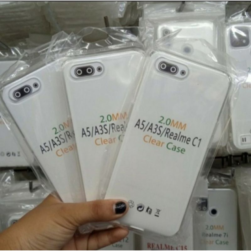 Oppo A3s soft case silikon clear case premium