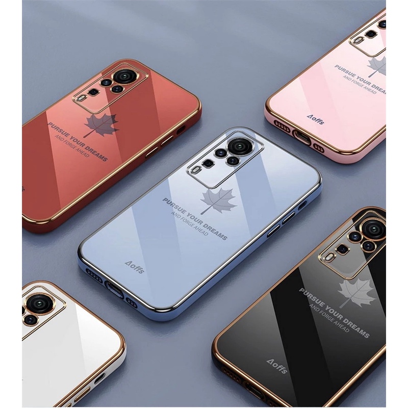 Case Motif Daun Maple Untuk Vivo V20 V21 Y51 2020 Y15S 2021 Y33S Y21 Y21S Y21S Y91 Y83 Y17 Y12 Y15 Y11 Y12i Y20s Y20s Y20s Y20s Y20s Y20s Y20s Y20