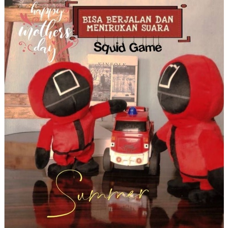 Boneka Squid Game Music 120 Lagu Bisa Niru Suara Bisa Jalan Bisa Rekam Suara Versi Korea