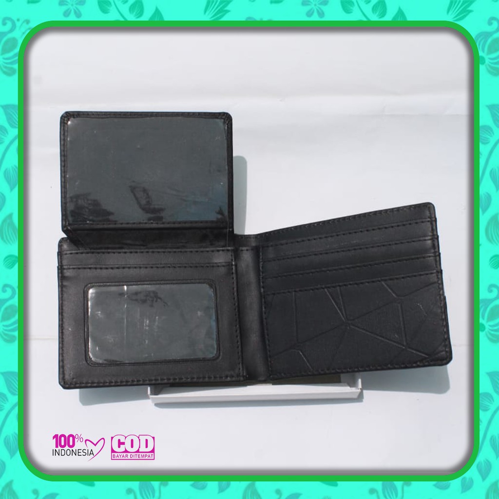 dompet simple cowok terbaru - Kulit Sintetik - Grosiran - bisa COD - Bayar di tempat