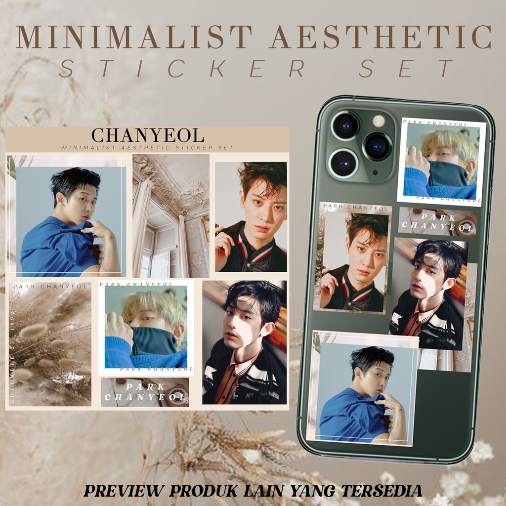 [READY] EXO Aesthetic Boyfriend Material Tumblr Deco EXO Kpop Sticker Case DIY Fanart Stiker