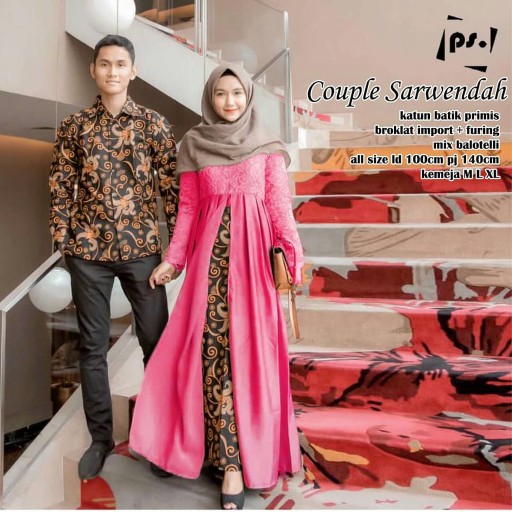 Maura Couple - Sania Ruffle Batik Couple Ori Ndoro Jowi Dnt Garansi Termurah Shopee - Sarwendah