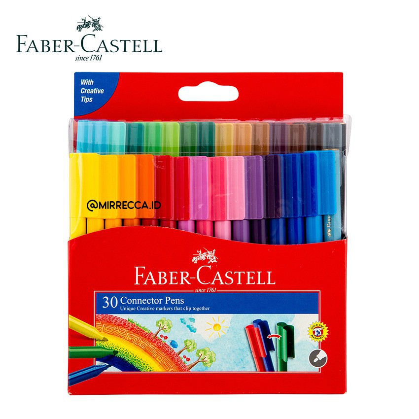 

Faber-Castell Connector Pen / Spidol 30 Warna ( Art. 155051 )