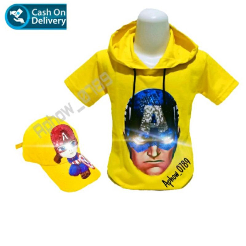 KAOS OBLONG/HOODIE/OBLONG ANAK LED C.AMERICA KAOS ANAK LAKI-LAKI