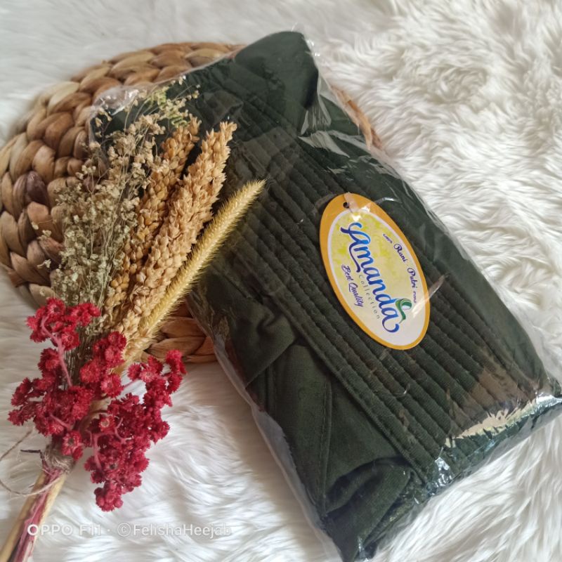 Jilbab Sport Amanda / Bergo Olahraga / Bergo Sport-Army