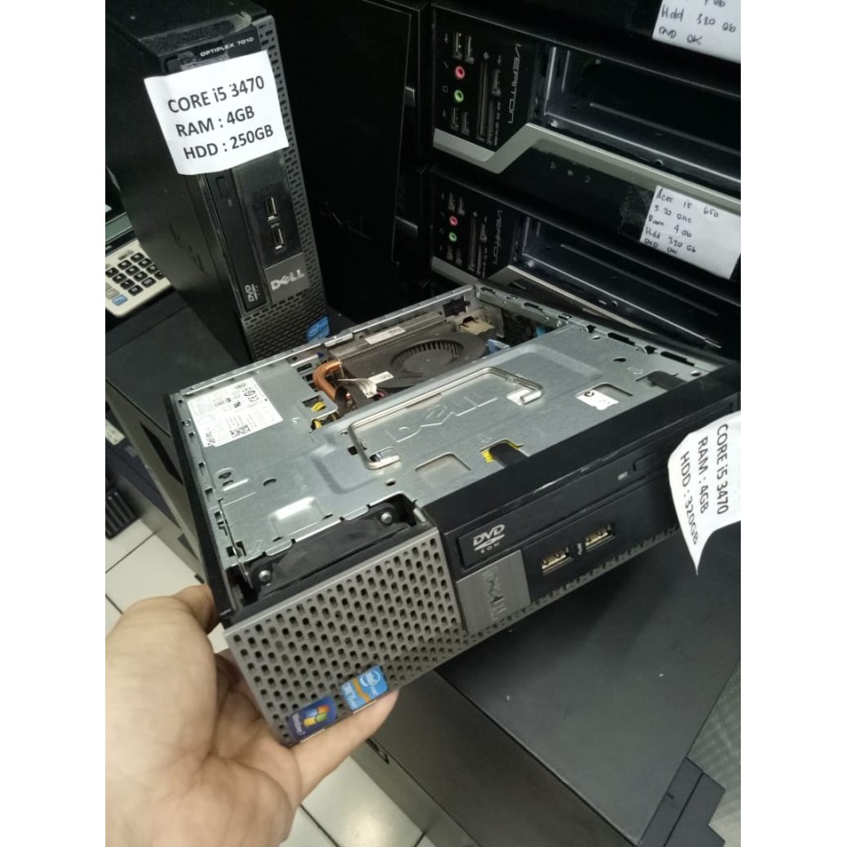 Pc mini dell 7010 usff/core i5/4gb/250gb/dvd r/wins 7pro, garansi....