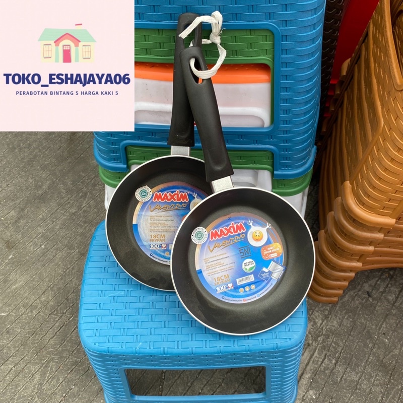 Teflon Fry Pan Maxim Ukuran 18cm