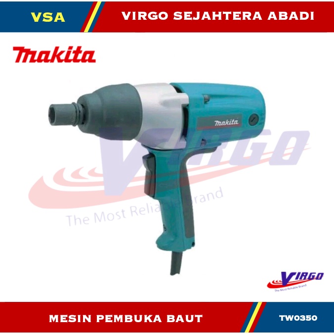 MAKITA TW0350 MESIN PEMBUKA BAUT MUR IMPACT WRENCH LISTRIK TW 0350