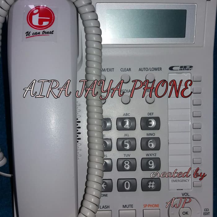 Pesawat Telpon Telephone Panasonic KX-TS880 Caller ID BISA BUAT INDIHOME DAN mesin PABX Second spesial