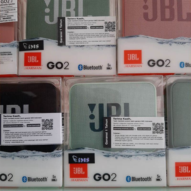 JBL GO 2 Portable Bluetooth Speaker Garansi Resmi IMS 1th