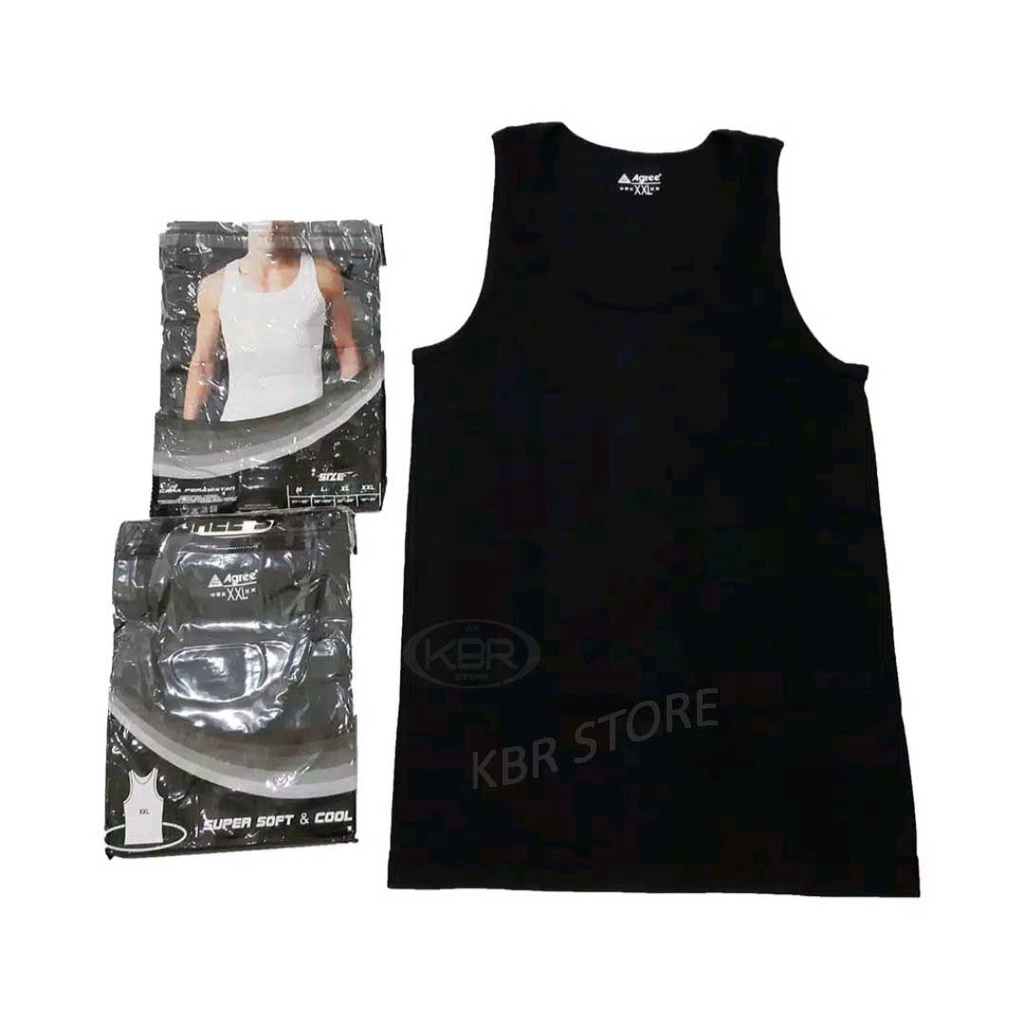 agree-Singlet Dalam Pria Singlet AGREE Sportwear Singlet Pria Polos-WF STORE