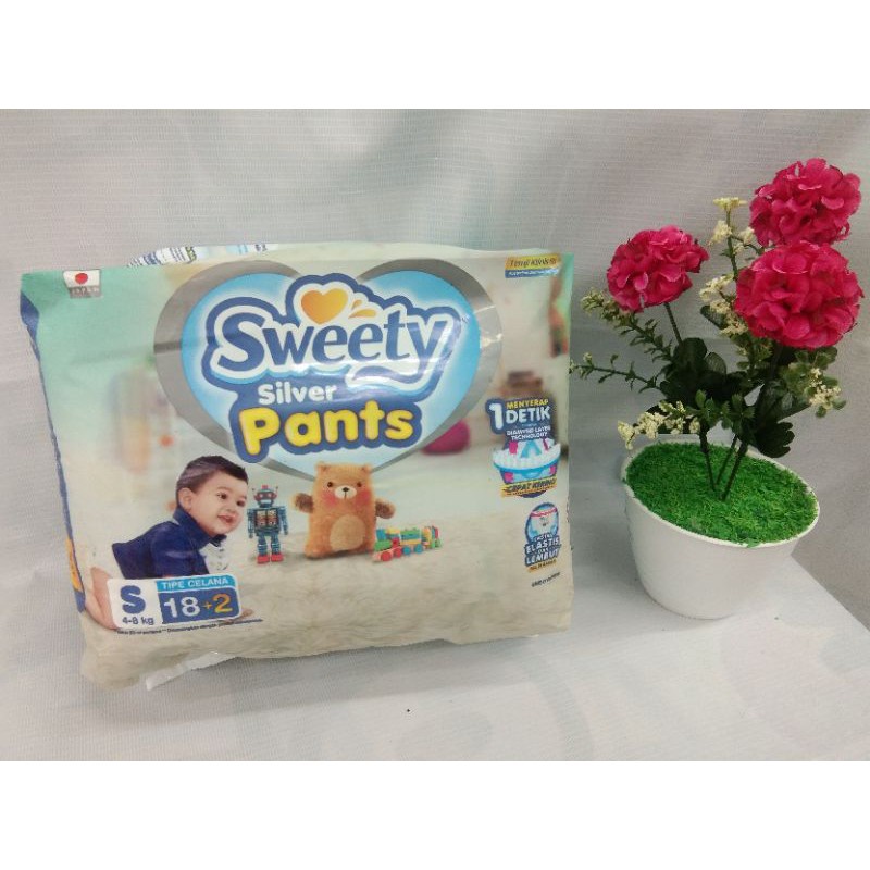 Sweety Silver  Pants S18+2 / popok bayi sekali pakai