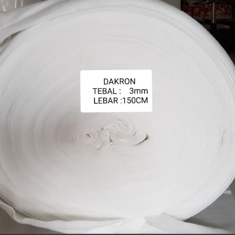 Dakron Press Lebar 150cm Tebal 3mm Per Meter