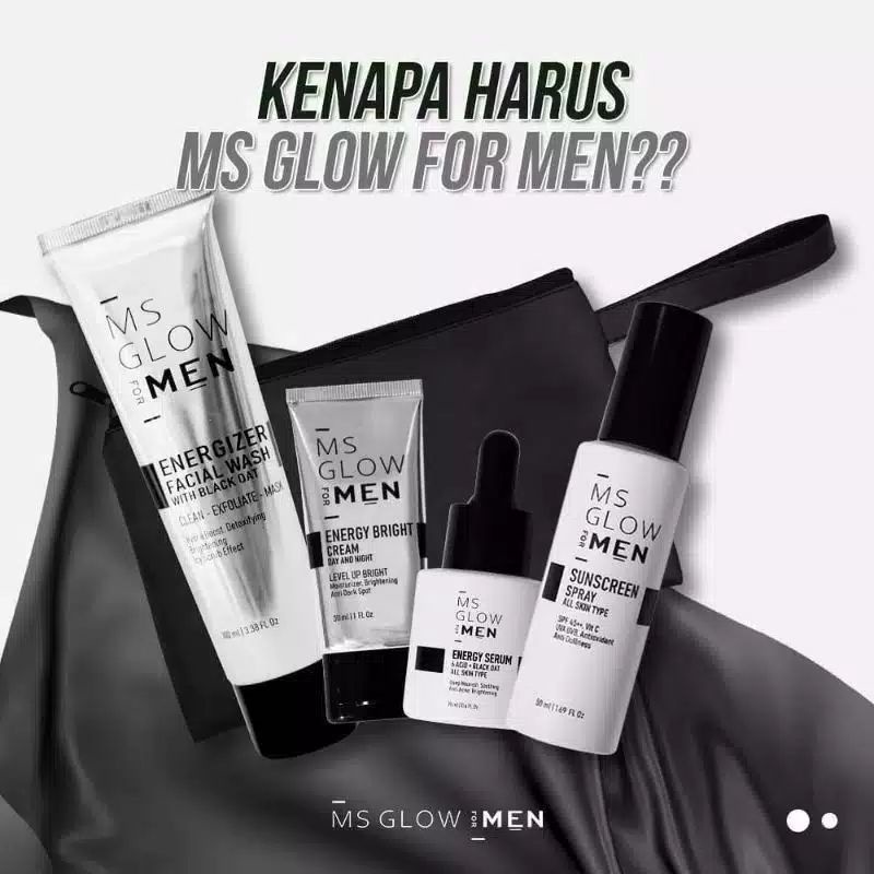 Ms glow Serummen facial washmen creammen paket basic paket complite paket cowok 100% original