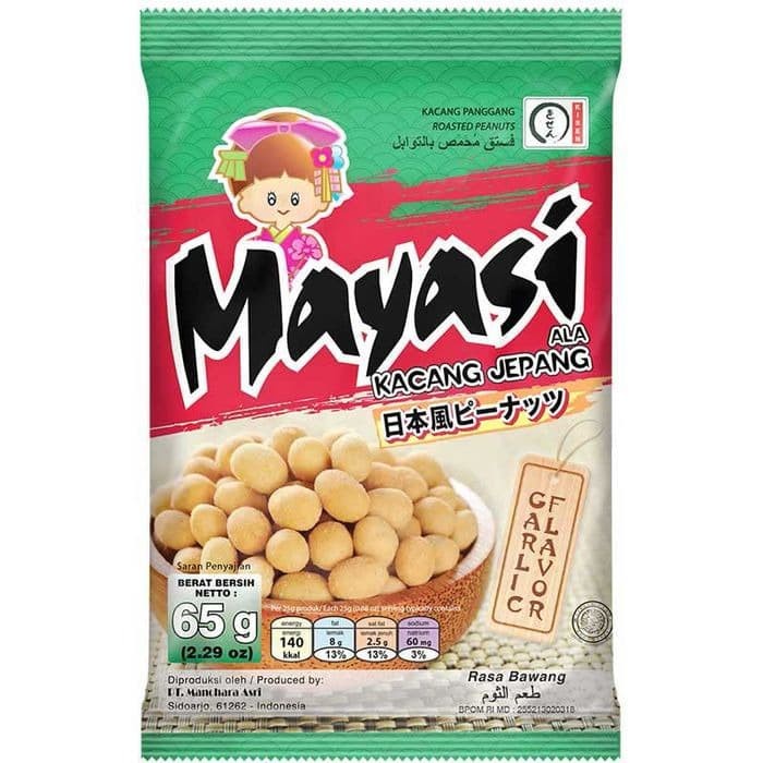 

MAYASI KACANG JEPANG BAWANG PACK 65GR