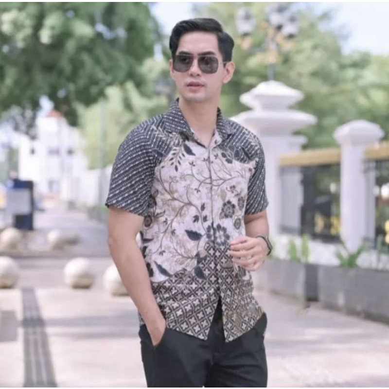 Kemeja Batik Slimfit Lengan Panjang Baju Kemeja Batik Pria Dewasa Lengan Panjang Batik Keren Original Lapis Furing Hem Batik Cowok Lengan Pendek Baju Batik Mewah