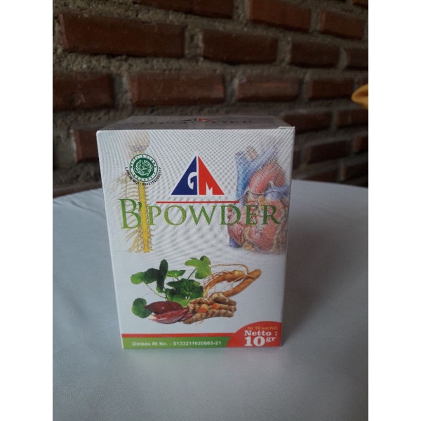 Herbal GM B POWDER (Herbal untuk keluhan sistem syaraf/kekebalan tubuh)