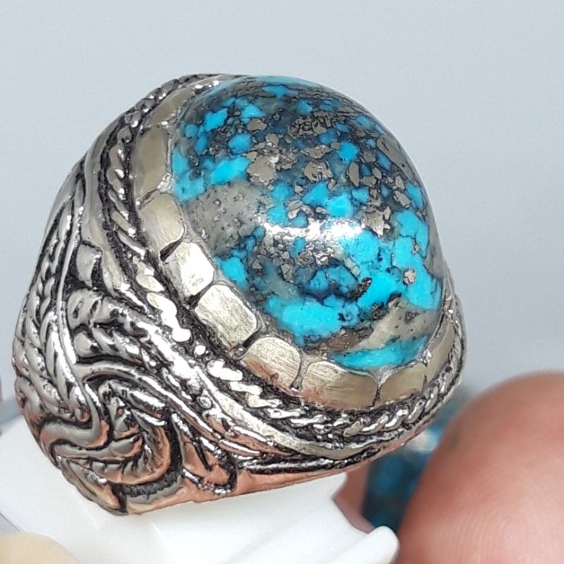 BATU CINCIN PIRUS PERSIA BIRU