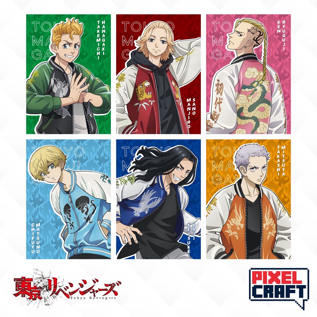 Poster Dinding Karakter Anime TOKYO REVENGERS (Sukajan Ver.) Size - A4