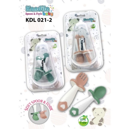 MAK284 KANDILA SENDOK GARPU SOFT SPOON AND FORK  KDL021-2