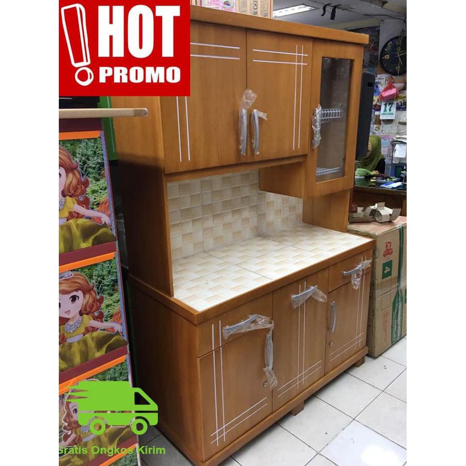 PROMO! LEMARI DAPUR / LEMARI SAYUR / RAK PIRING KAYU MINIMALIS 13 PINTU  KodePROMO 13