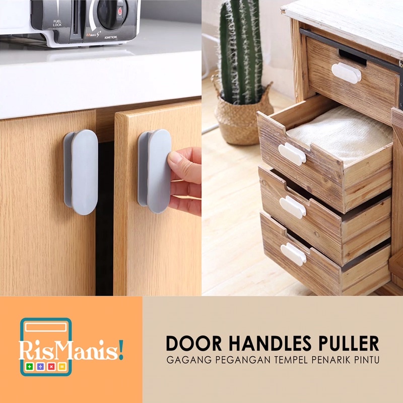 DOOR HANDLES PULLER - Kenop Tempel Gagang Pegangan Daun Pintu Tambahan Jendela Laci Kabinet Lemari