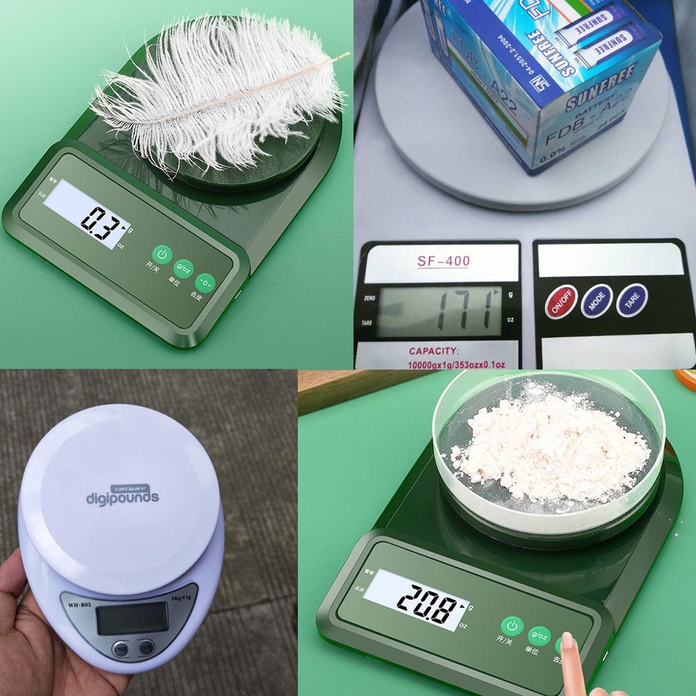 MPro Timbangan digital multifungsi 10 kg / kilo masak dapur online portable 1 gram / gr  sf 400 10kg Timbangan Dapur Mini Digital Kitchen Scale LCD Display 5 kg / 1 g Taffware Digipounds