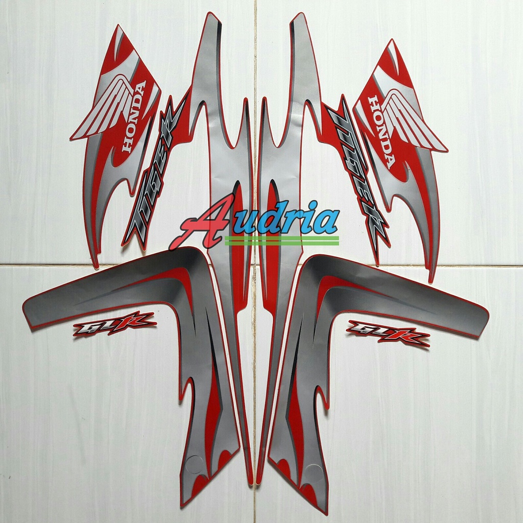 Stiker Striping Motor Honda Tiger Revo 2008 Merah