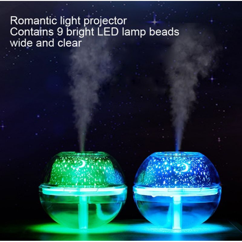 Air Humidifier Aromatherapy LED Projection Lamp 500ml - K-H160