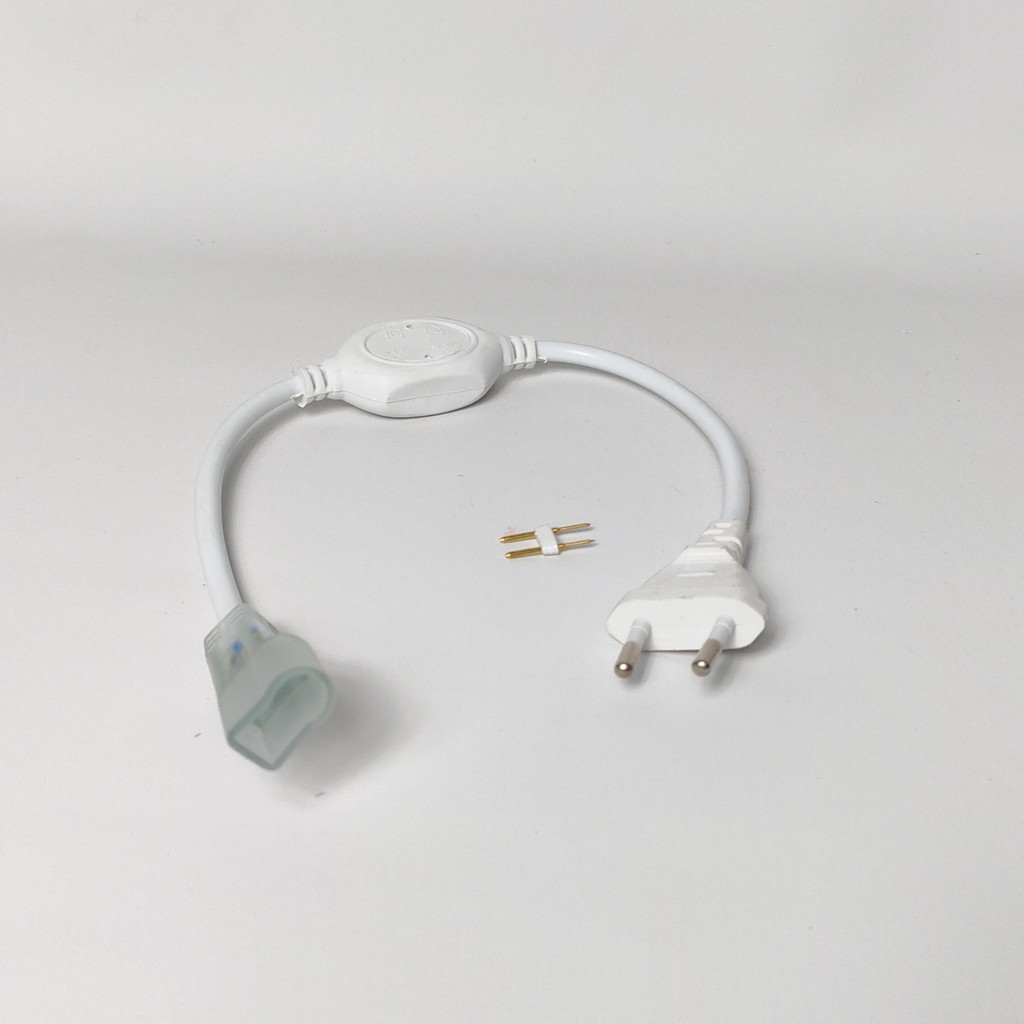 Kabel Socket Colokan Lampu Neon Flex 2 Pin