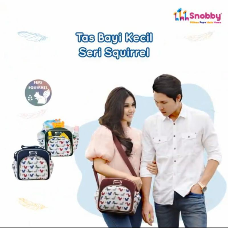 Snobby Tas Bayi Snobby Kecil Seri Squirrel Saku Motif TPT5671-JB