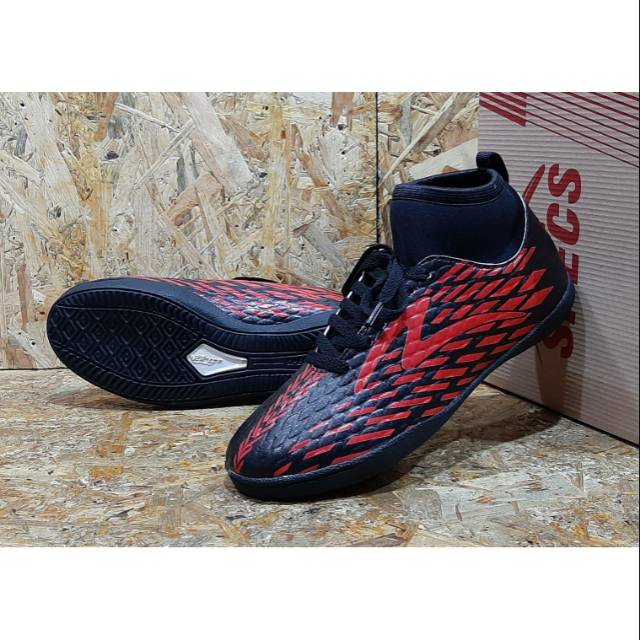 Sepatu futsal specs Accelerator exocet in merah + ungu