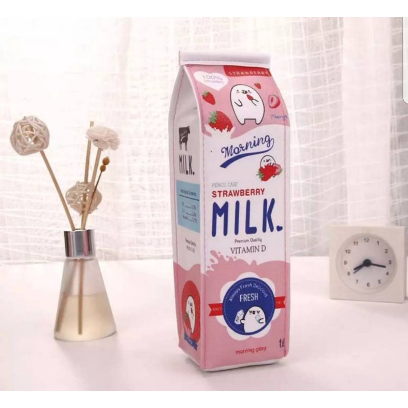 

tempat pensil / kotak pensil lucu unik bentuk susu