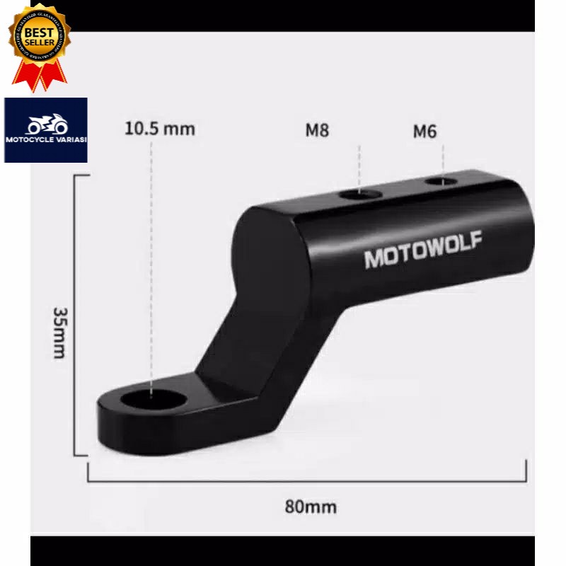 MOTOWOLF bracket breket lampu tembak holder Handphone dispion Nmax xmax pcx aerox