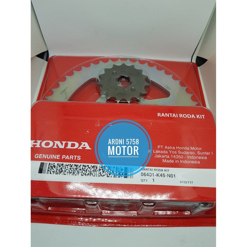 Gear Rantai set CBR150R K45 Berkualitas