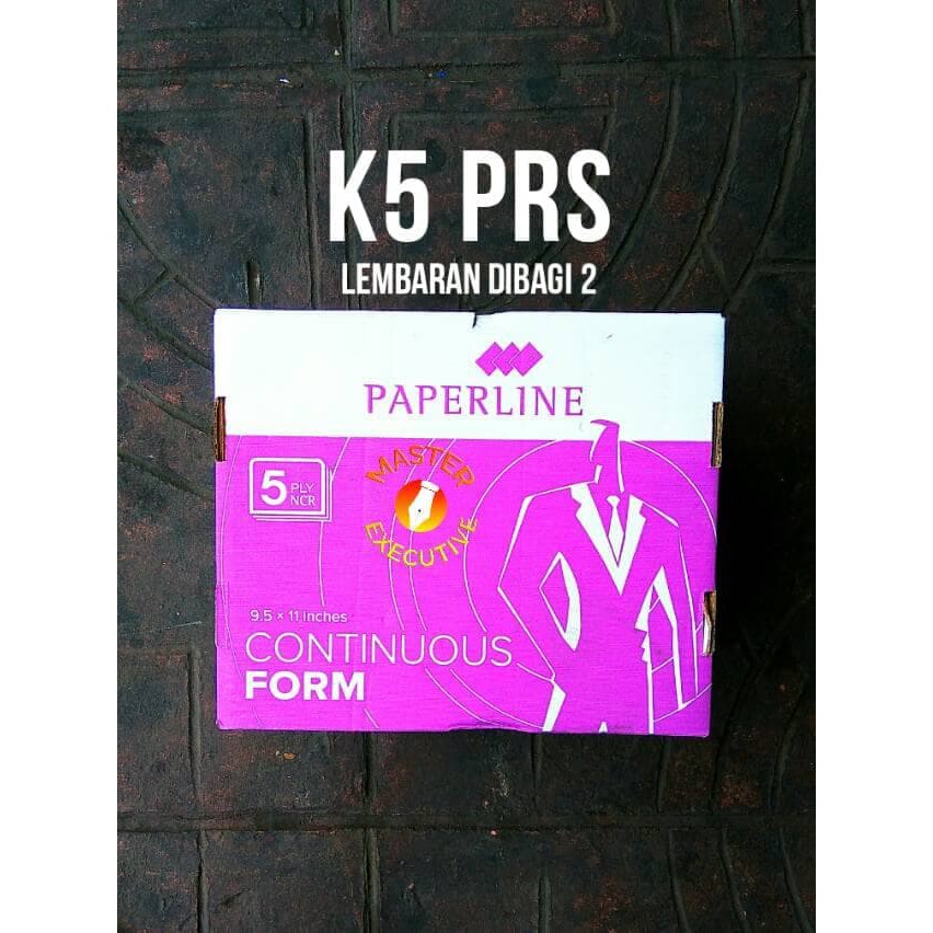 [Dus] Paperline Kertas Continuous Form HVS 5 Ply 9.5 &quot; x 11 &quot; K5 PRS - Khusus Go-Send Bandung