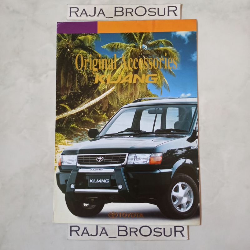Poster brosur leaflet jadul lawas Toyota Kijang Kapsul Original Accessories 1997
