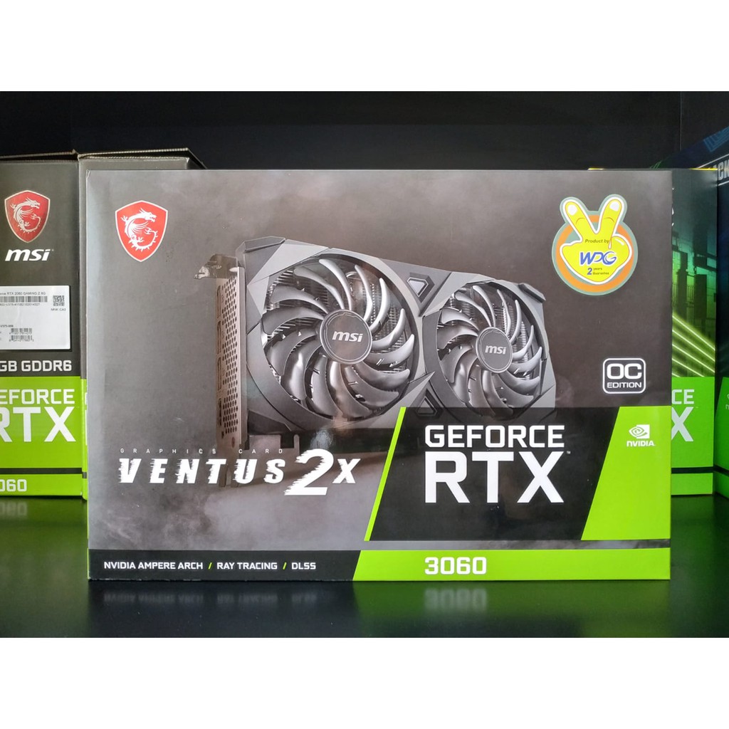 MSI RTX 3060 VENTUS 2X 12G OC - 12GB DDR6 VGA NVIDIA GEFORCE RTX3060