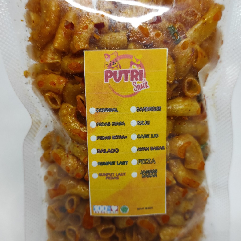 Makaroni Kriuk Seblak / makaroni kriuk cikruh 100gr Daun Jeruk