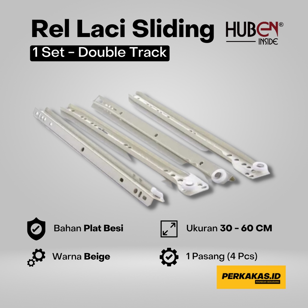 Rel Laci Double Track Sliding Huben 1Set