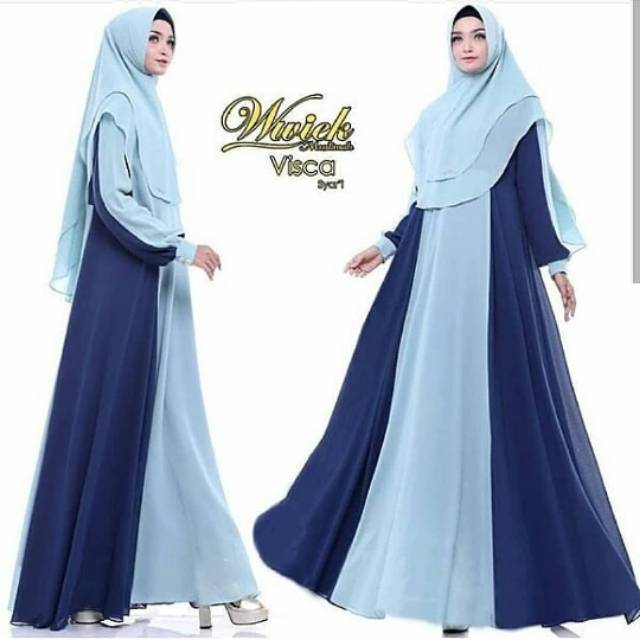 WWIEK ORIGINAL VISCA SYARI / visca syari by wwiek muslimah size M / gamis syari original wwiek...