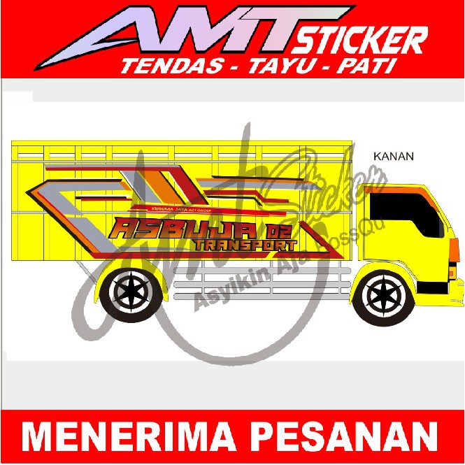 [Terlaris] Stiker Decal Bak Samping Truk Stiker Bak Stiker Truk