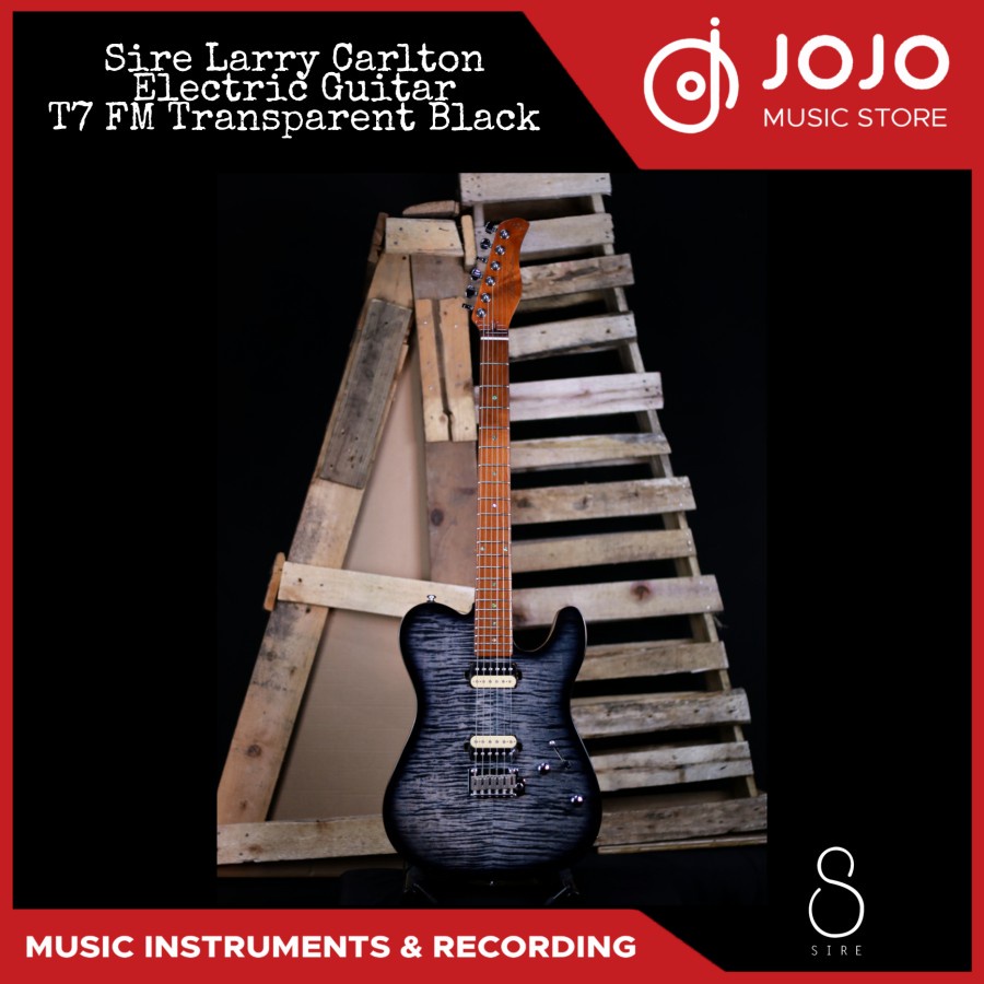 Sire Larry Carlton Electric Guitar T7 FM Transparent Black