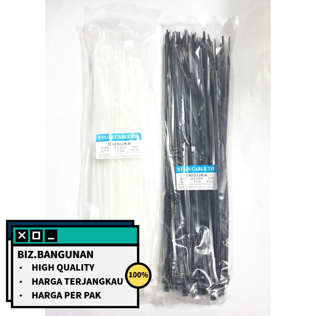 KABEL TIES  3.6 X 300MM (ISI 100) - CABLE TIE TIS 30 CM 300MM